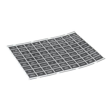 Amana Menumaster LABEL-MENU 12155702